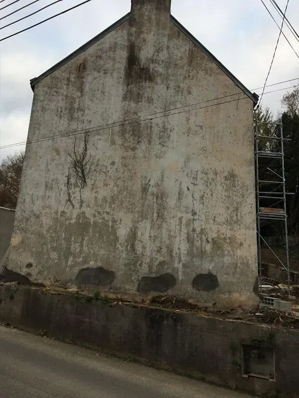 Maison facade mur avant